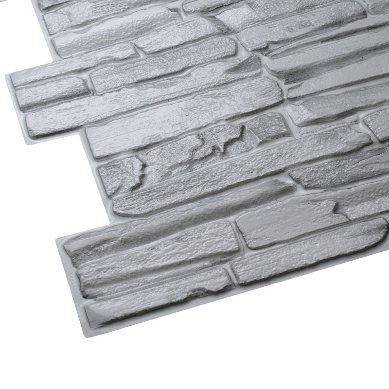 Falkirk 3D 38" x 19" Wall Panelling, Grey