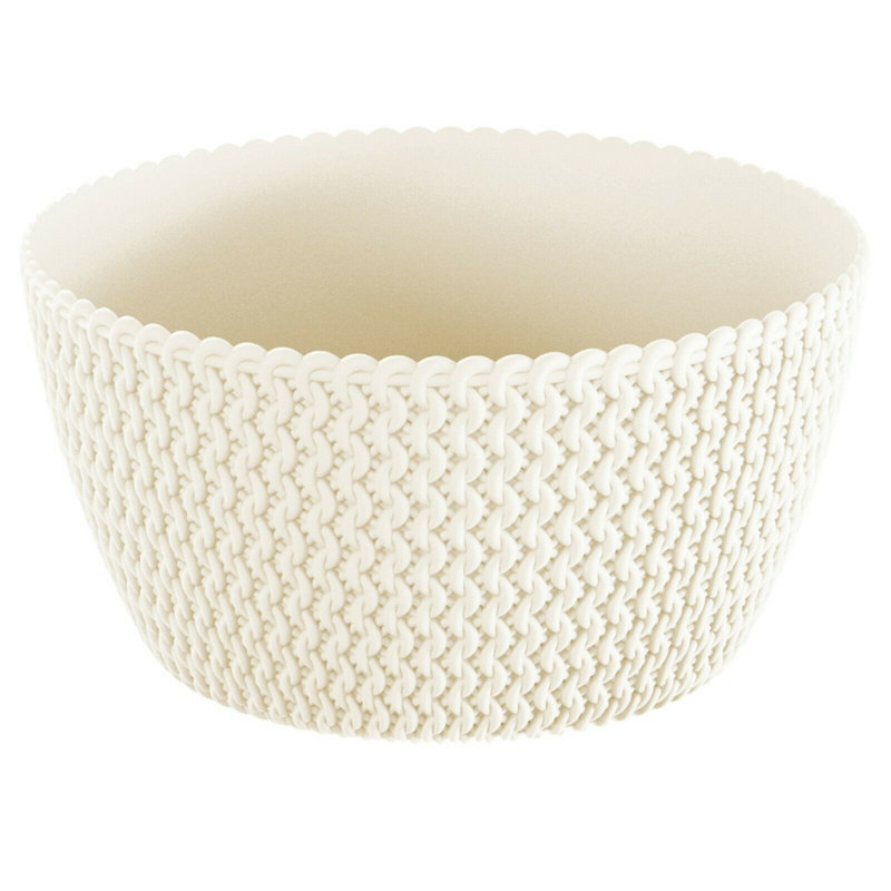 Aarah Pot Planter, Cream, 13cm H x 16cm W x 16cm D