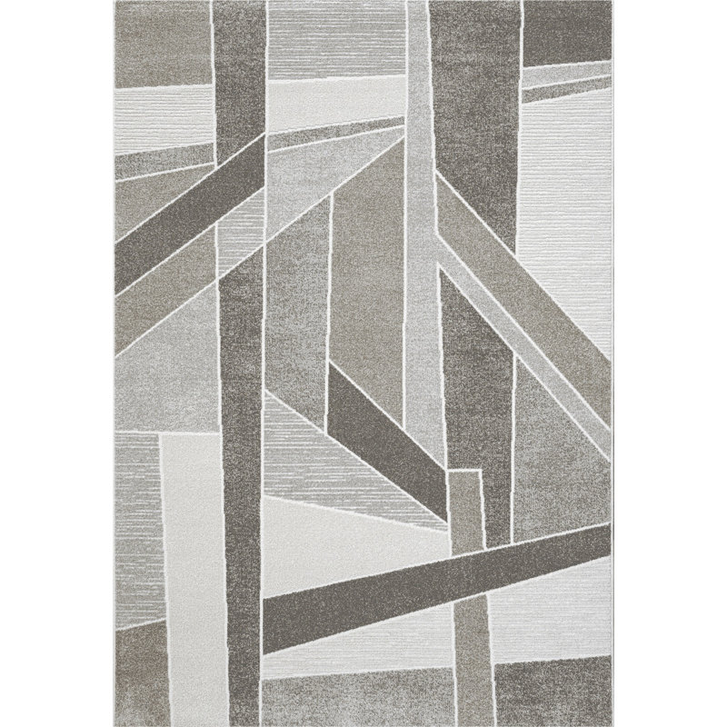 Abstract Area Rug, Rectangle 200 x 290 cm