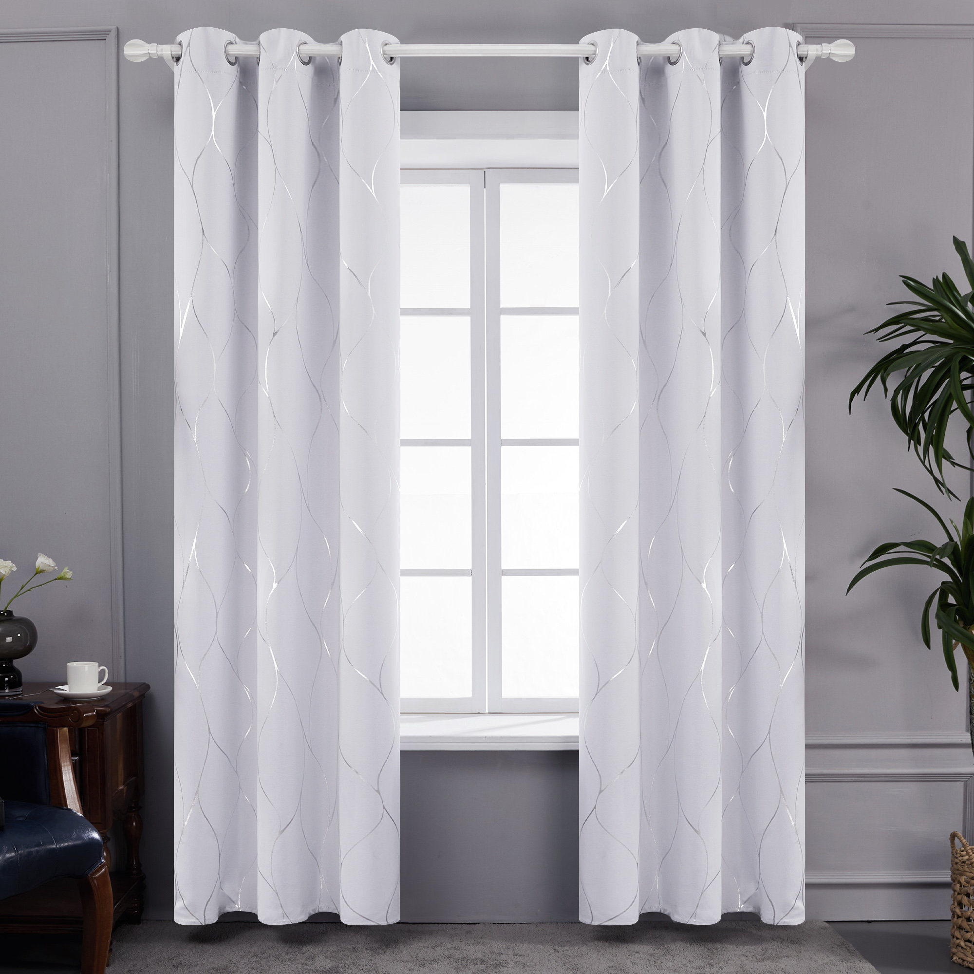 Preslee Polyester Curtain Ebern Designs