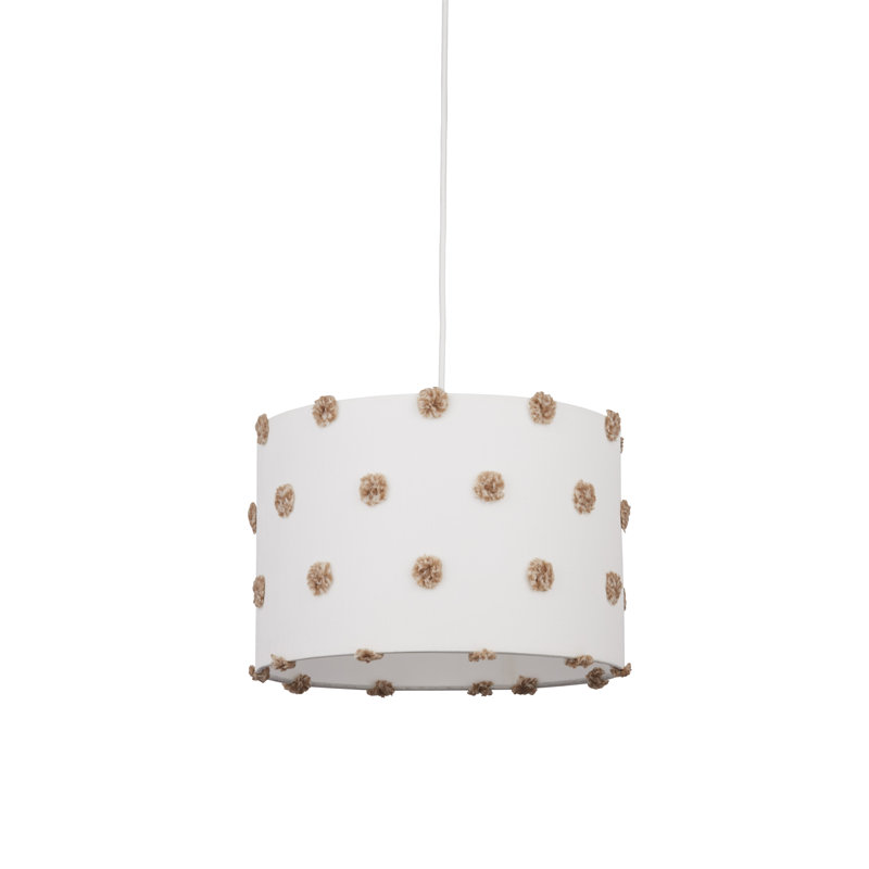 25cm H Polyester Drum Lamp Shade ( Clip On )
