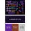 Halloween, enseignes d'Halloween néon, art sur toile mauve-1274358901