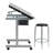 Couto Adjustable Height Glass Steel Drafting Table-2029609662