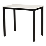 PARSON MARBLE MINI DESK BLACK BASE