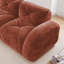 Velours rouge, 4, éponge haute densité 32d, confortable, élégant, sans assemblage, modulaire, réceptions de bureau 4, conception modulaire, salon
