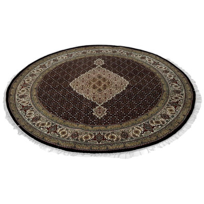 Kataleya Oriental Area Rug in Black