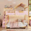 Lit superposé double avec escalier et lumières à DEL 3 couleurs, parfait pour les chambres à coucher modernes et fantaisistes