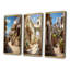 "Espagne village andalou", 3 pièces sur toile-584322412-584322409