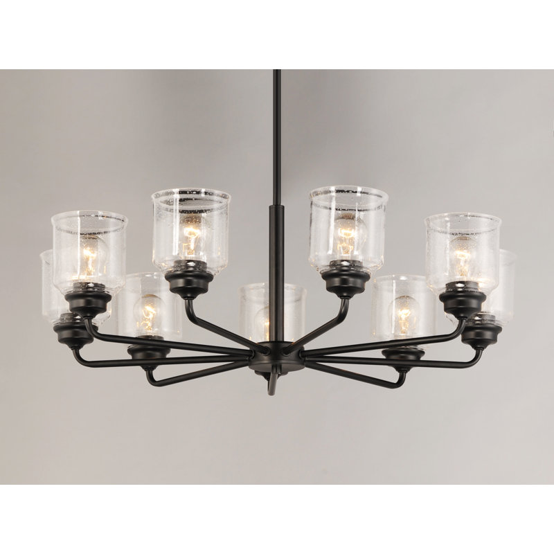 Nunez 8 - Light Dimmable Classic / Traditional Chandelier, Black