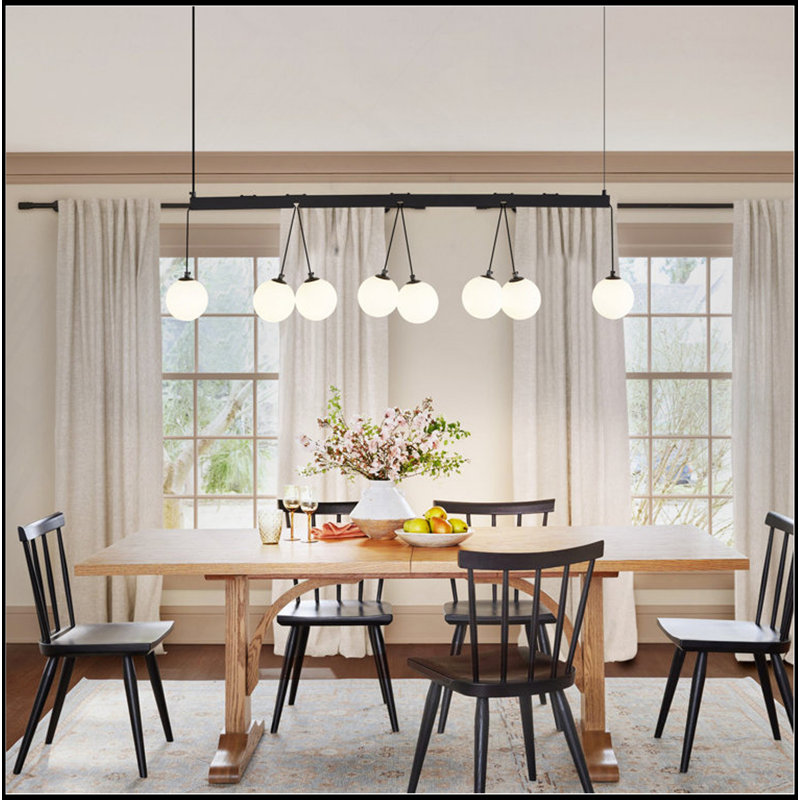 8 - Light Sphere Globe Chandelier[No Bulb]