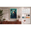 Turquoise Bear Retro - Wrapped Canvas-544853031-544853072