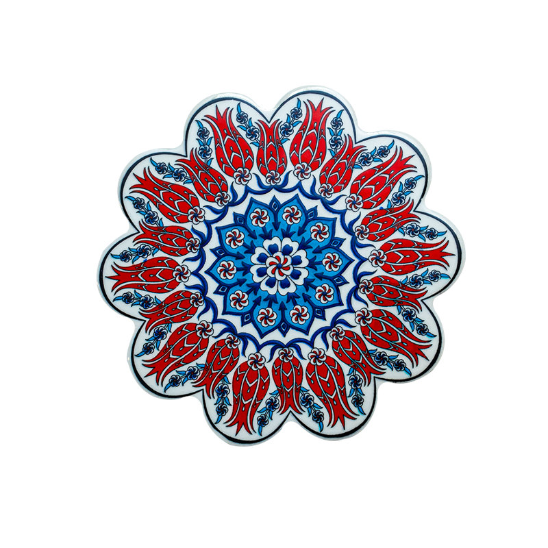Vintage Style Ceramic Tile Trivet 7''