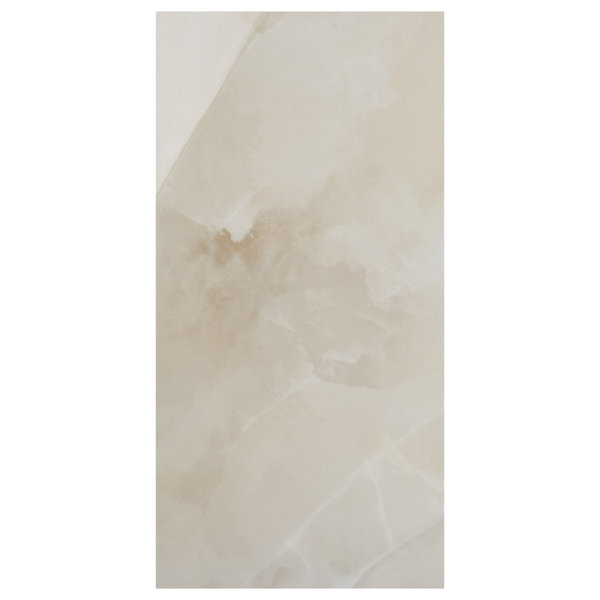 Sereno 23.62 in. x 47.24 in. Onyx Look Polished Porcelain Floor and Wall Tile (15.49 Sq. Ft. / Case)
