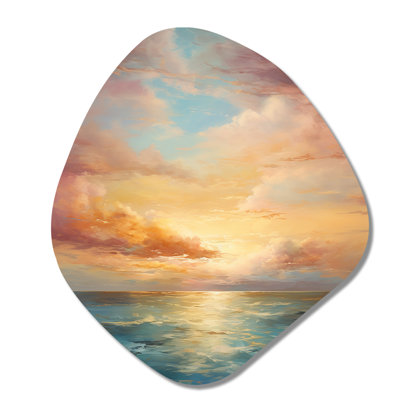 Osseo - Sunset Nebula Shape Asymmetric Metal Wall Art