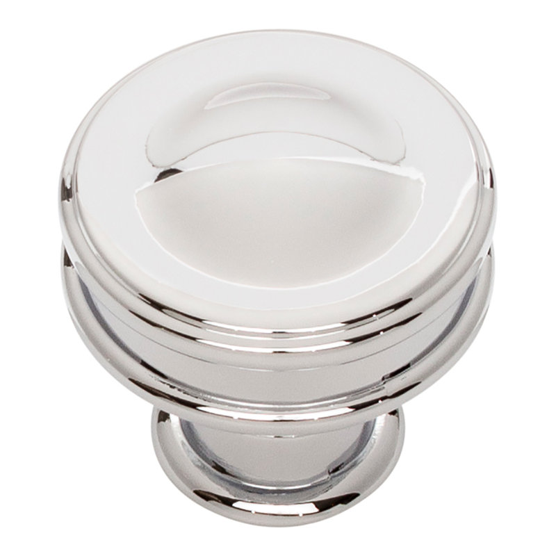 Oskar 1 1/4" Diameter Round Knob, Polished Chrome