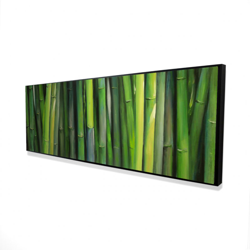 Bambou, reproduction sur toile, H 20 po x l 60 po