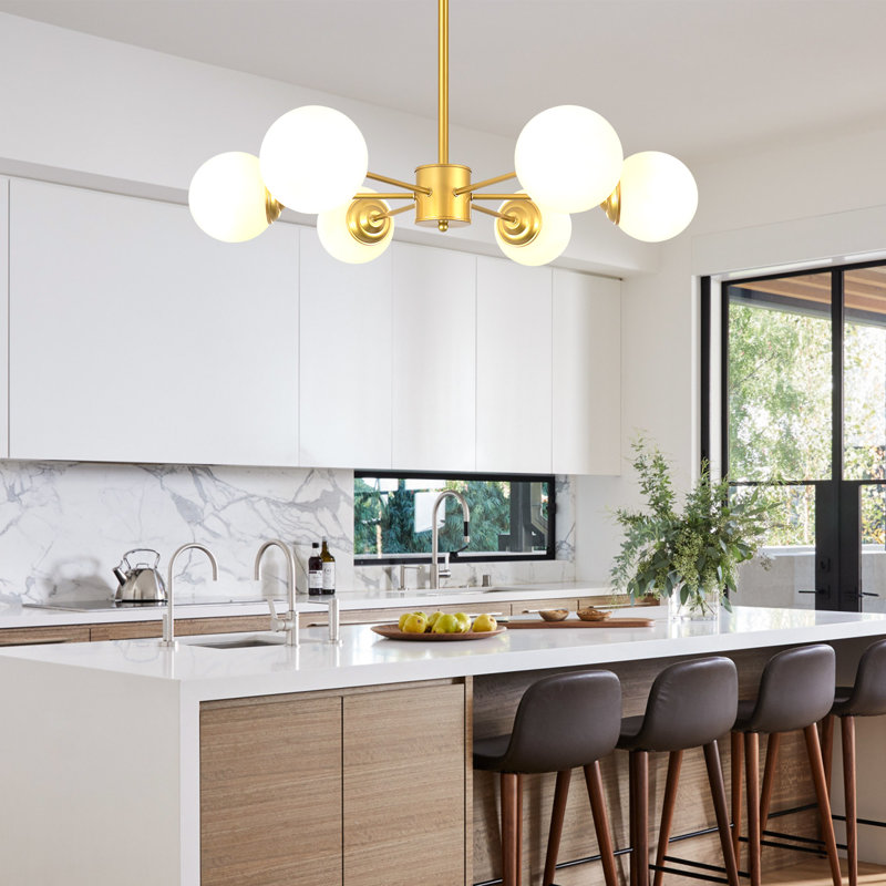 Jativa Gold 6 - Light Sputnik Chandelier
