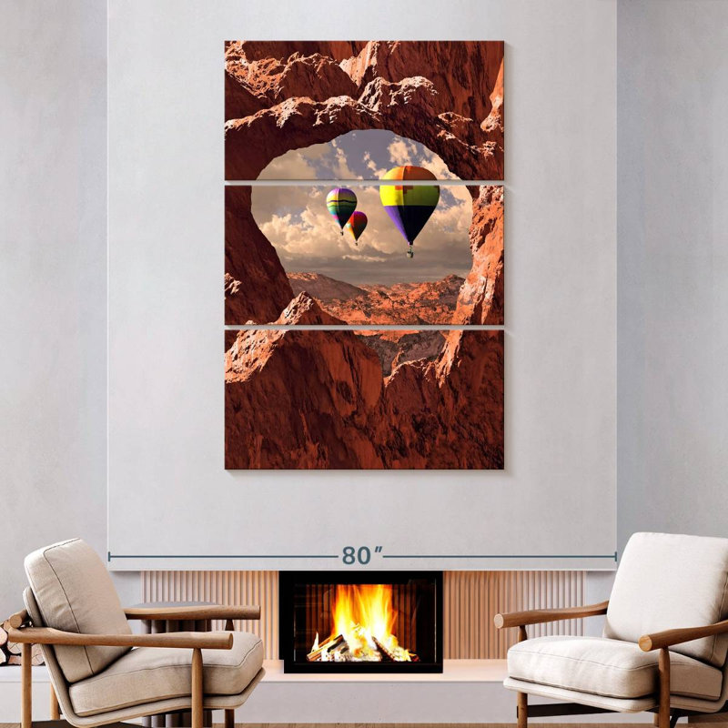 Mehar Southwest Hot Air Balloons, 74" H x 48" W
