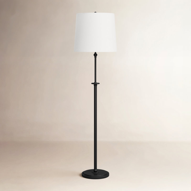 Lampe sur pied 64,25 "par Thomas O'Brien, Fer vieilli