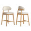 Ensemble de 2 chaises de salle à manger rembourrées en bois massif-490472678-490271844