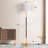 65" Dimmable Standard Floor Lamp With Remote and Bulb Included