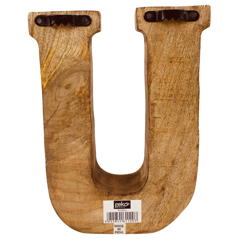 Jaliyah Text & Numbers Letter Block, U