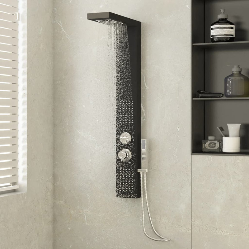 Perreault Shower Tower Panel, Black