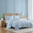 Ensemble de courtepointe réversible en coton standard Victoria-97843708-97843705