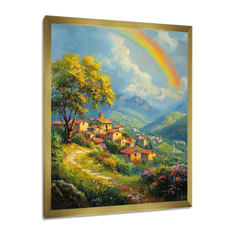 Carnagall - paysages, impressions d'art mural, H 20 po x l 12 po, Reproduction encadrée d'une seule photo, Doré