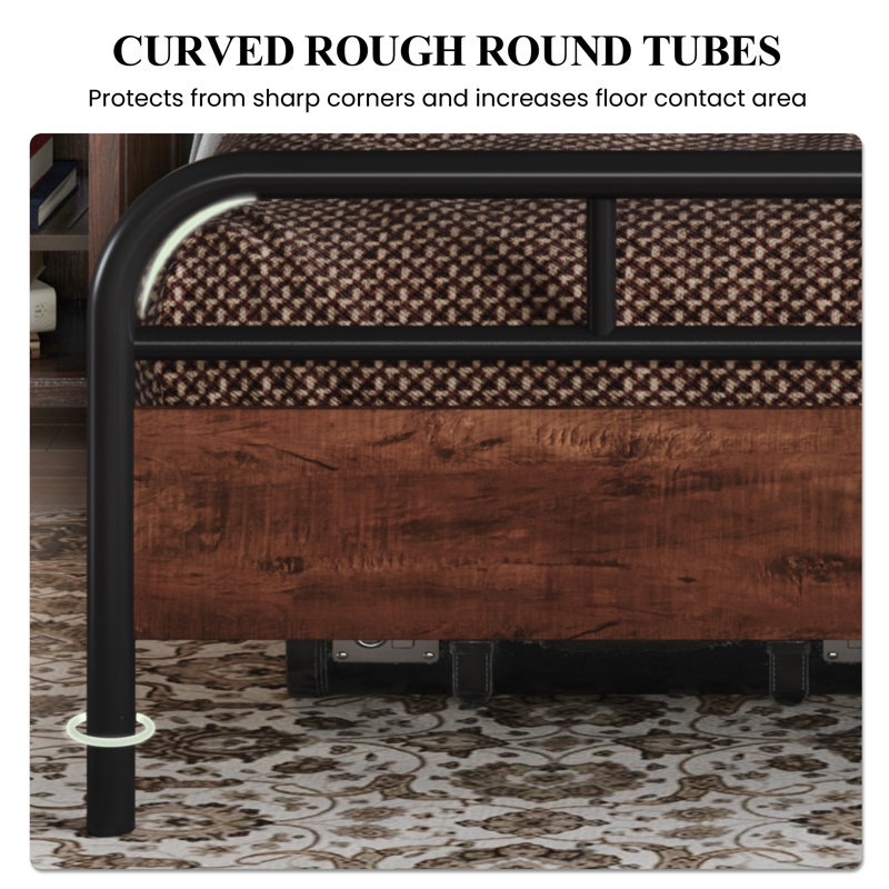 Aveana Platform Bed, Mahogany, King