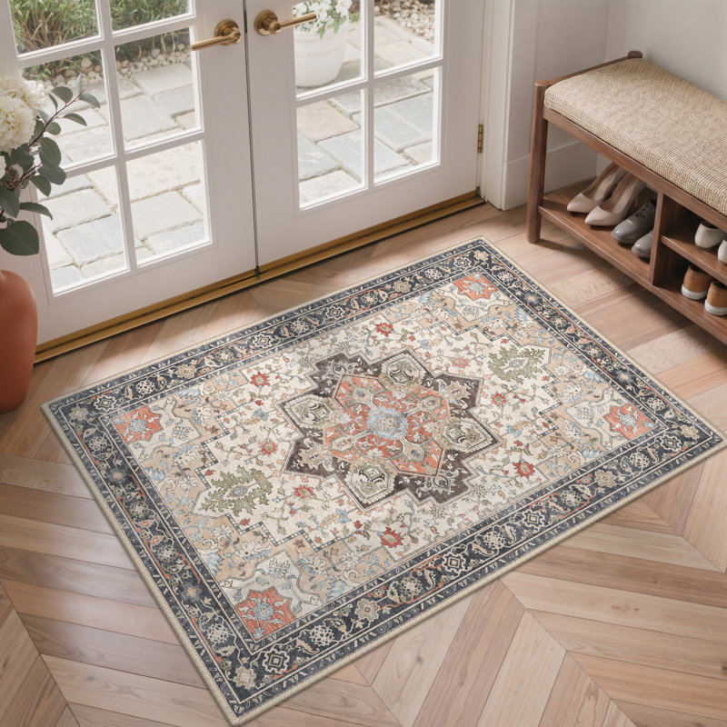 Tapis oriental performance Roehit, Rectangulaire 8 pi x 10 pi, Vert