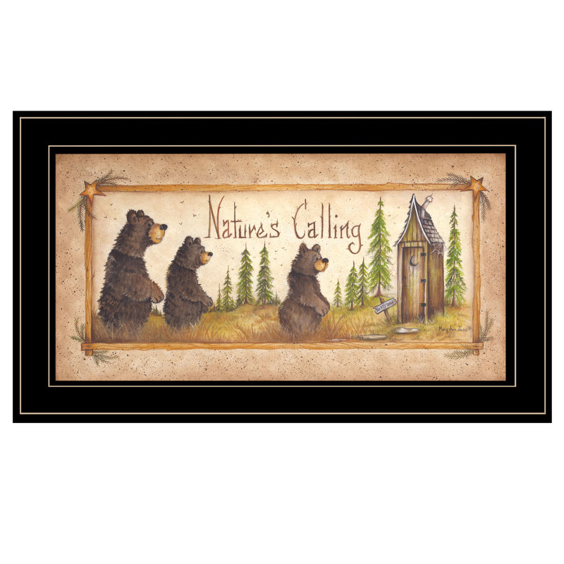 Natures Calling by Mary Ann June - Picture Frame Print, Black Framed