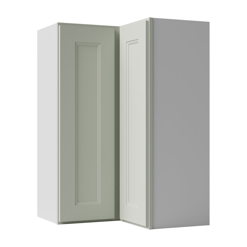 Armoire murale d'angle, 24" W x 36" H x 12" D, Double shaker Laguna Grey