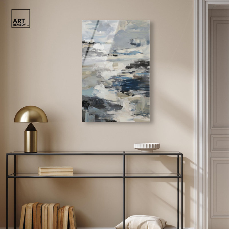 Décoration murale moderne à imprimé acrylique océanique par Art Remedy, H 30 po x l 20 po