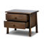 Freddie 2 - Drawer Solid Wood Nightstand-1038517383