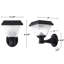 Black Dimmable Cct Changing Rgb Solar Outdoor Wall Sconce