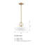 Luminaire suspendu tambour 1 lumière Klavdja-1606725586-1606725585