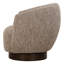 Chaise pivotante en tissu Nickson