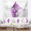 Tapisserie abstraite mauve sur fond blanc fractal-28497190