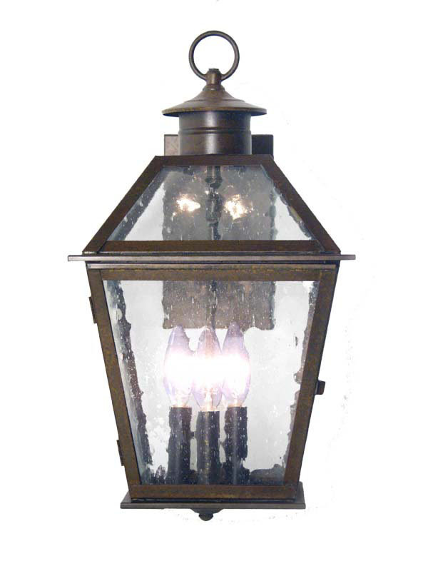 Lanterne murale d'extérieur Corrina, Fer rustique, H 13,5 po x l 7,375 po x P 8,5 po, Acrylique transparent