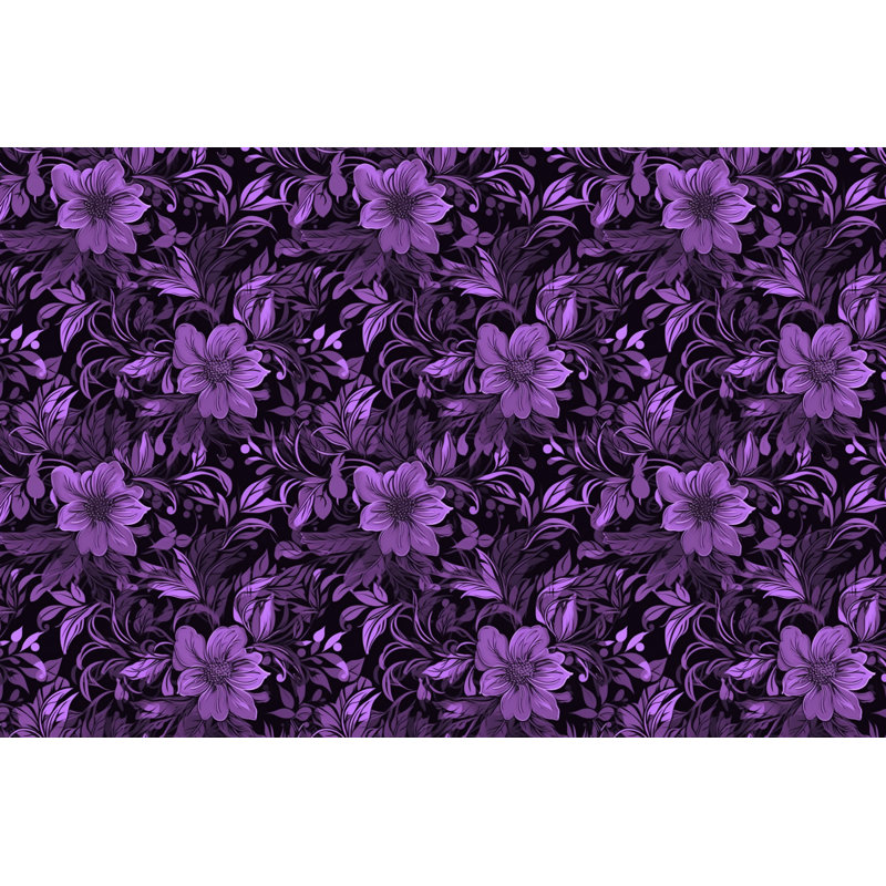Rideau de douche à motif floral Mylez, H 73 po x l 70 po