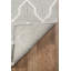 Tapis gris en laine tissé à la main-966907045