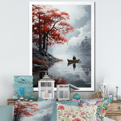 «Wilbrandt Fishing At The Lake Whispering Breeze I», reproduction sur toile
