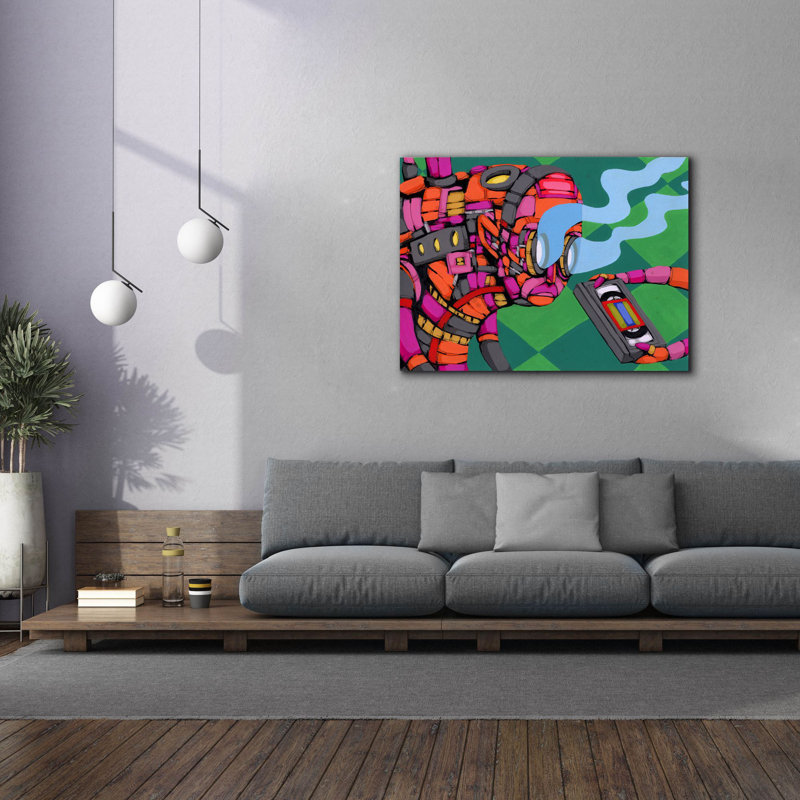Sur toile, H 40 po x l 54 po x P 1,5 po