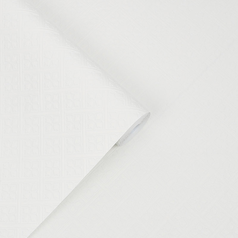 Laura Ashley Mr. Jones Paintable Wallpaper Roll, White