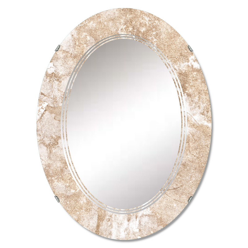 Miroir de salle de bain, miroir décoratif sans cadre moderne, 30 po x 20 po