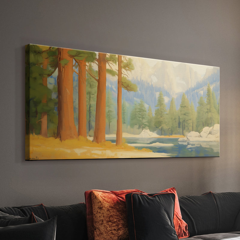 Série paysage - L - Toile tendue avec châssis - Prêt à accrocher, H 16 po x l 32 po