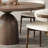 Wabi-Sabi 5Pcs Dark Walnut Round Table Set-257691566-257691561