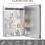 Armoire de rangement lumineuse pour salle de bain avec miroir - 3 tablettes, à intensité variable et deux options de couleur, économiseur d'espace mural, acier inoxydable rouille, gradateur 2 couleurs acier argenté