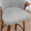 Tabouret de comptoir pivotant rembourré avec structure en bois Devault-123162628